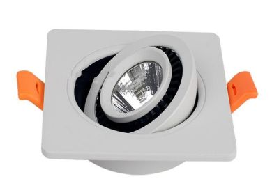 Embedded 360 Degree Dimmable LED Spotlights (Option: 5W Single head-Pure white)